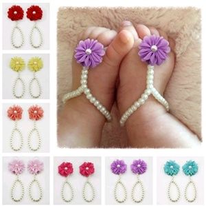 Absolutely ADORABLE barefoot sandal lovly Lavendar